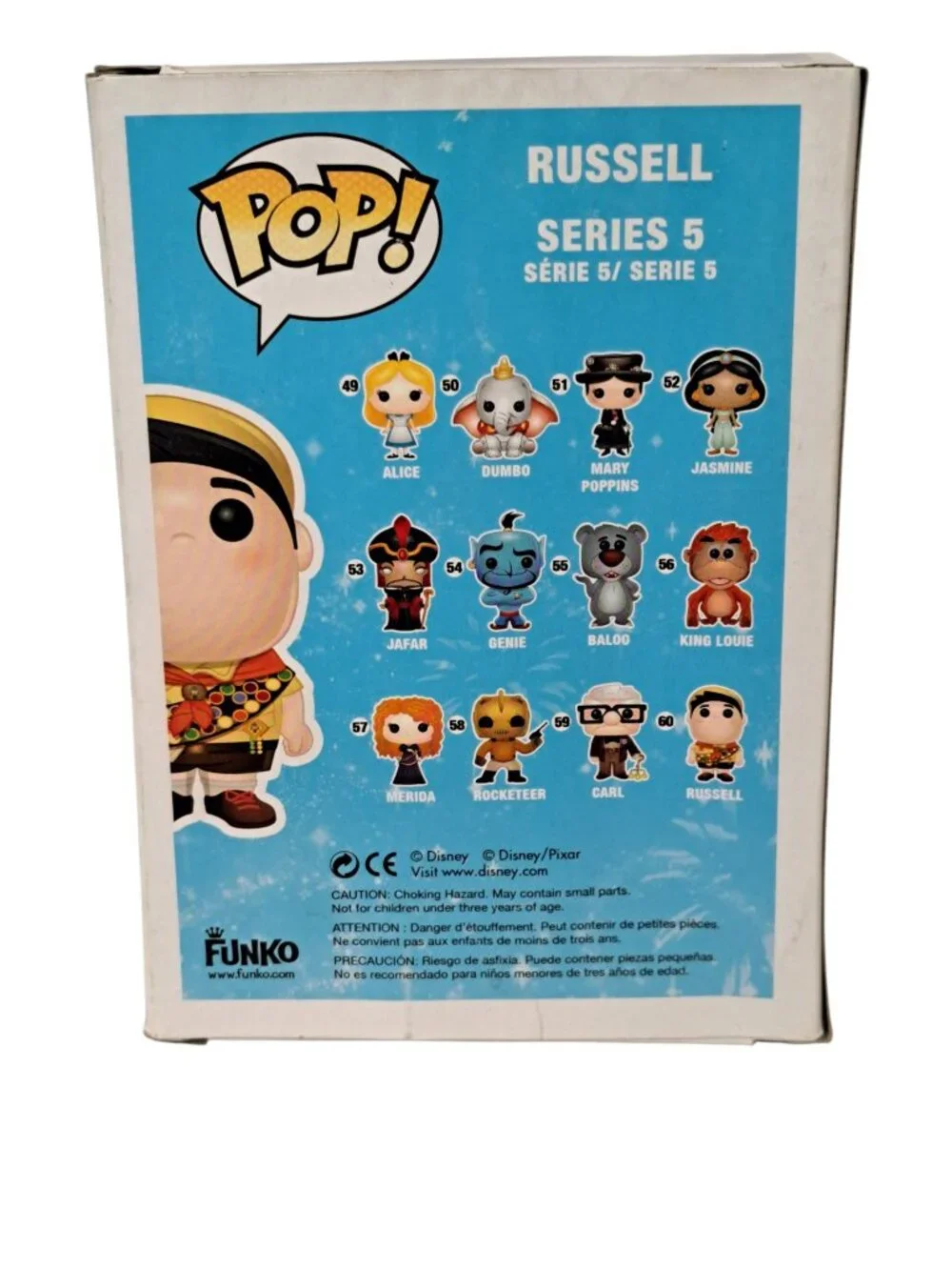 Vtg Funko POP! Russell Disney Pixar UP Movie #60 Vintage Vaulted